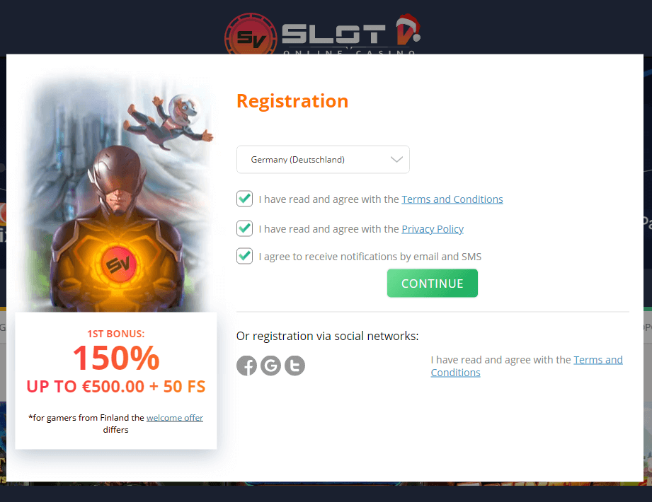 SlotV-Casino-Registration-Process